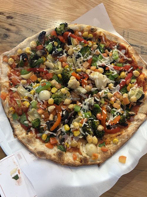 BYO - almost all the veggies - so yum!   at Mod Pizza in Sacramento