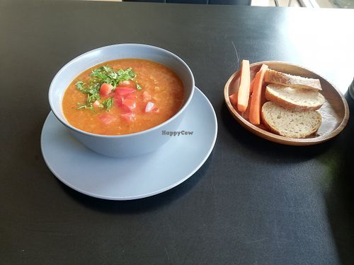 Red lentil soup at Carrot Cafe in Koh Phangan