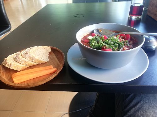 Vegetarian borscht at Carrot Cafe in Koh Phangan
