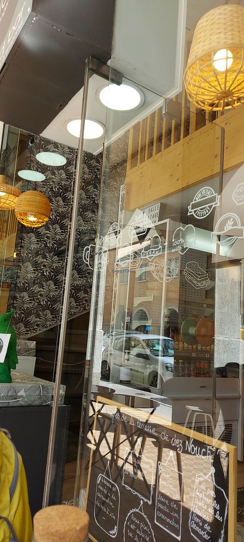 Front door (picture from the terrasse) at Nouch in Annecy