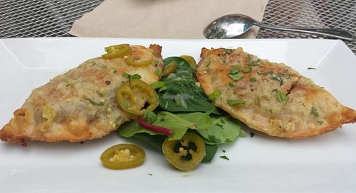 black bean empanade at Common Roots Cafe in Minneapolis