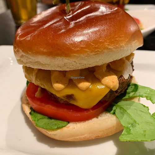 Vegan Dirty burger. at Dirt in Miami