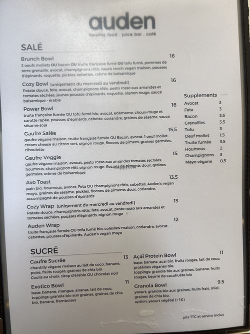   at Auden in Montpellier