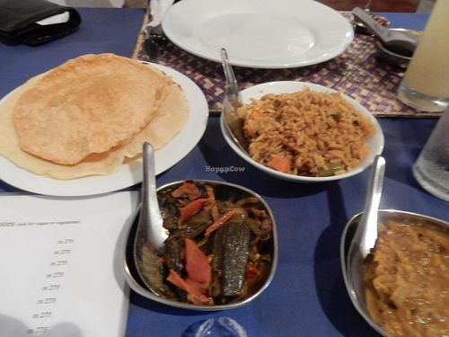 Indian Thali at Jina's in Unawatuna