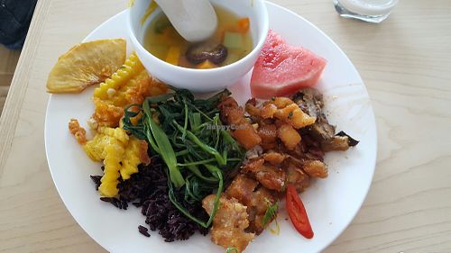 Black rice and other delicious stuff at Loving Hut - Hoa Sen in Hanoi