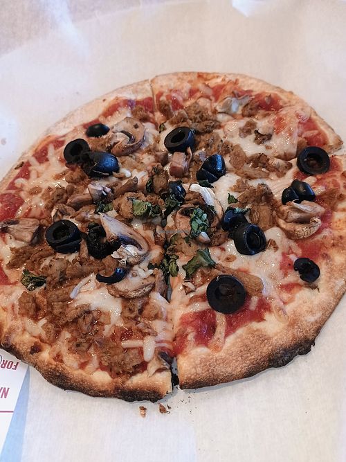 Plant based cheese and sausage no extra charge at Mod Pizza in Kennesaw