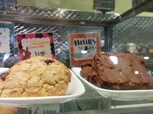 Delightfully moist & tasty oatmeal cranberry cookies, brownies at Spiral Diner & Bakery in Dallas