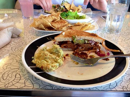 The BBQ sandwich  at Spiral Diner & Bakery in Dallas