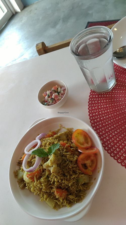 Vegetarian biriany at ROTI BOSS in Dumaguete