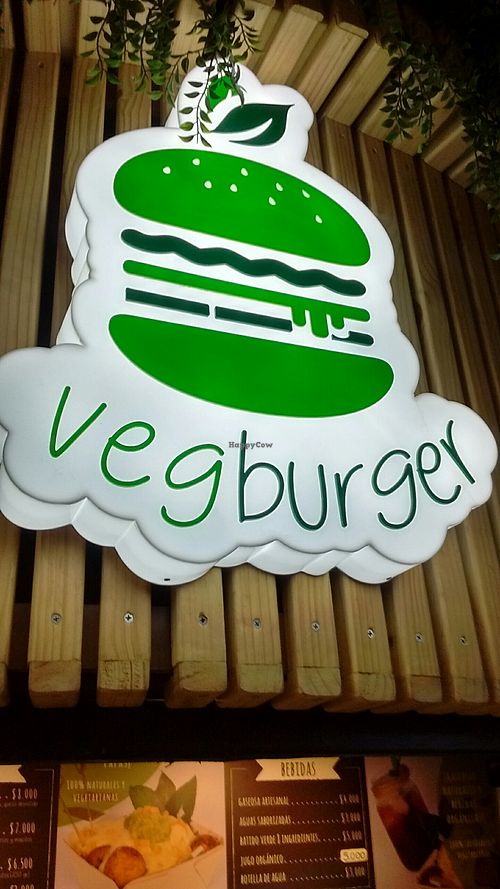 Look for this sign at Vegburger in Medellin