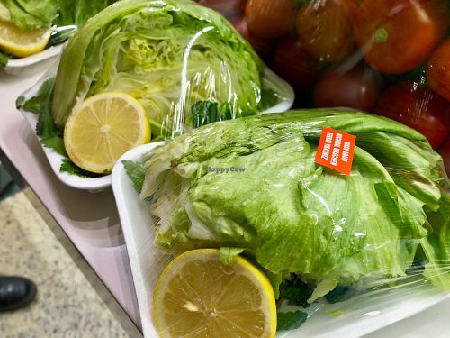 best vegan dish ever: raw lettuce head and slice of lemon ;) at Cigköftem in Darmstadt