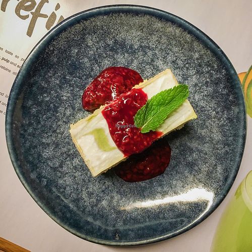 mango and matcha layer cake at Wagamama - City Centre in Glasgow