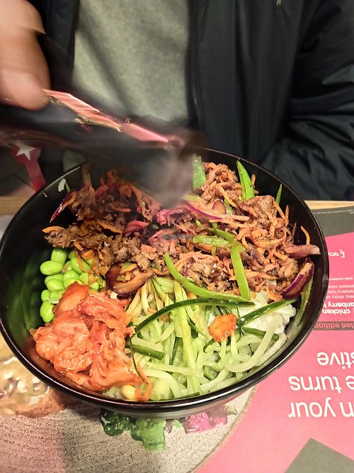 Pulled Shiitake Donburi at Wagamama - North Greenwich in South East London