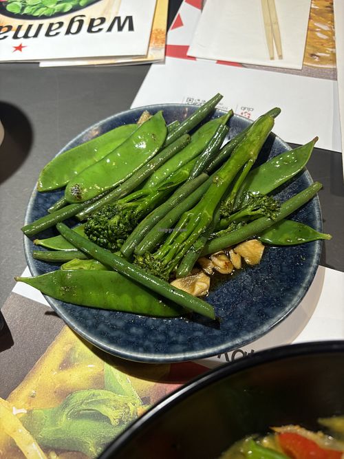 Wok-Fried Greens  at Wagamama - Southbank in South East London