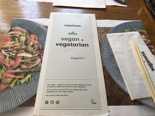 Menu at Wagamama in Watford