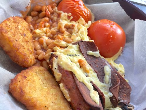 Vegan breakfast  at Fussy Folk in Nottingham