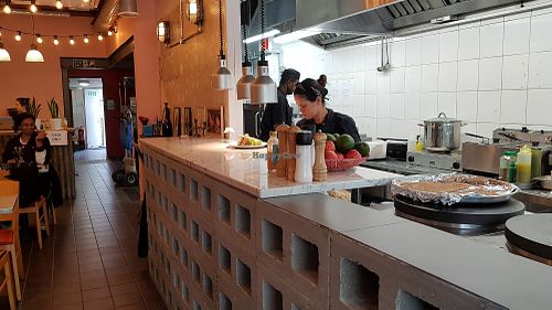 The counter at Pipoca Vegan in South West London