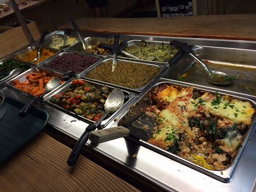 Food buffet at The Green Door in Ottawa