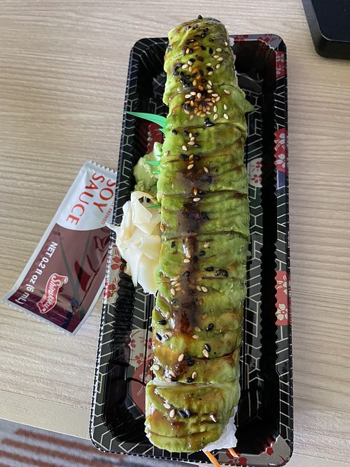 Avocado sushi roll  at Ocean Sushi Deli in Monterey