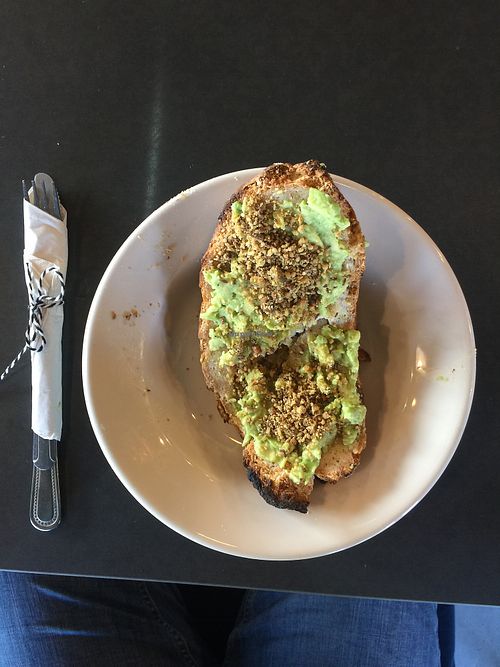 AvocadoDukkah without butter. at Green Light Coffee - S Staples St in Corpus Christi
