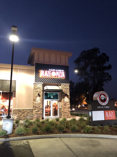 Street view at Blaze Pizza in Lompoc