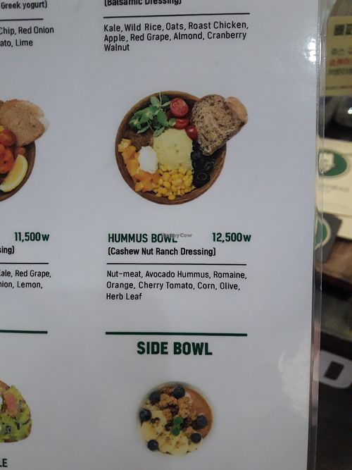 Hummus Bowl at Bad Farmer's in Seoul