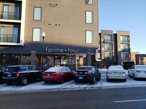 Outside at Farine + Four in Omaha