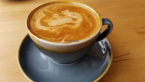 Almond latte at The Honeybear Kitchen in South West London