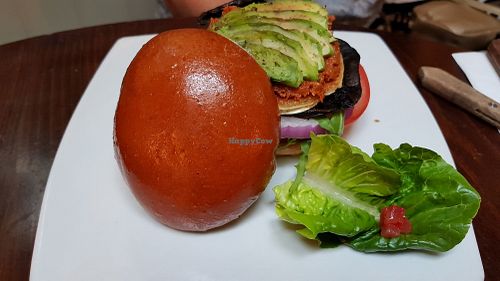 Vegetarian burger at Haché Burgers in South West London