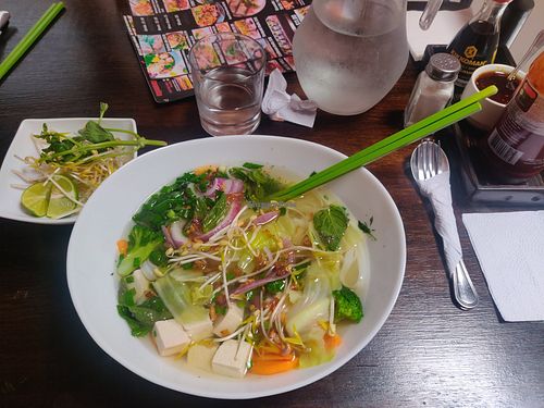 Vegetable Pho with Tofu at Pho Vietnamita in Cuenca