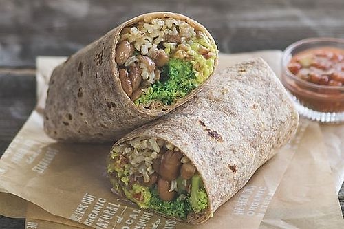 AJ Burrito
Plant-based tortilla, organic rice and beans, broccoli and guacamole at Sharky's Woodfired Mexican Grill in Las Vegas