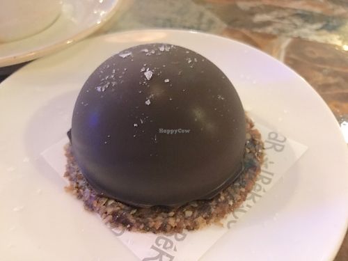 Vegan caramel bombe at Bar Iberico in Nottingham