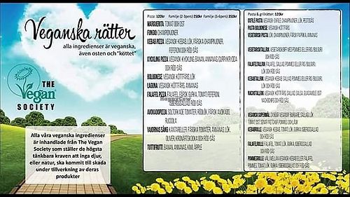 Vegansk meny at Nya Köket in Piteaa
