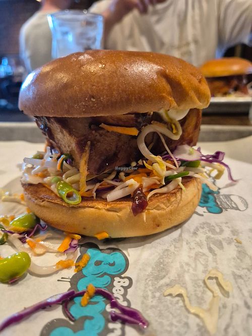 Vege burger (vegan on request) at Salt in Dunedin