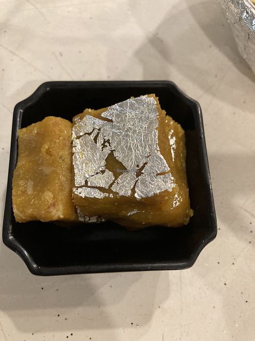 Complimentary dessert dal burfee- quite nice  at Mr Naan & Mrs Idly in Kuala Lumpur