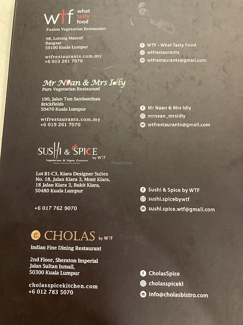 All veg restaurants by same owners  at Mr Naan & Mrs Idly in Kuala Lumpur