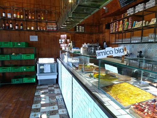 The inside at Amico Bio Mergellina in Naples