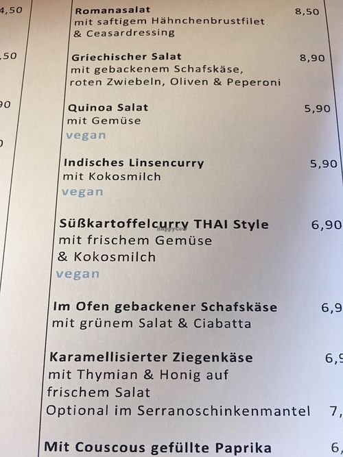 vegan main dishes at 120 Cientoveinte in Hannover