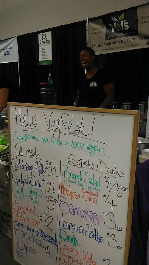 At vegfest at M&Js Eatery in Bedford