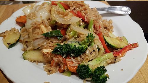 Spicy fried rice at Thai East Wind in Santa Monica