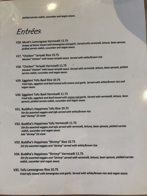 fully vegan menu at Delish in Temecula