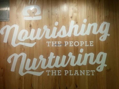 Mission statement at Next Level Burger - Potrero Hill in San Francisco