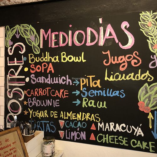 Menu at Mercado Verde - Sarandi in Montevideo