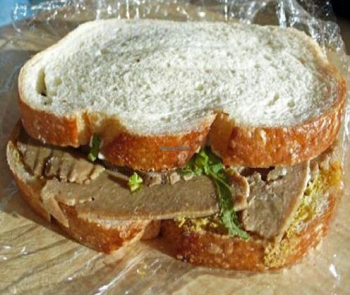 seitan sandwich at Sweetpea Baking Company in Portland