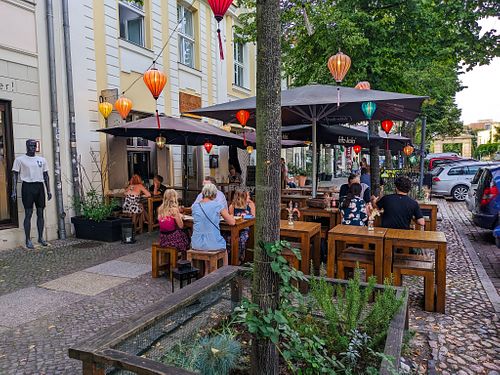 Outside of Le's Cyclo at Le's Cyclo in Potsdam