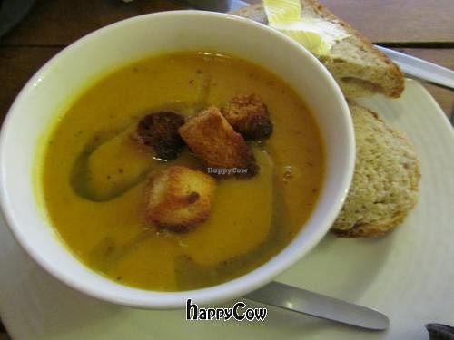 winter vegetable soup at Sweet Memories at Study Cafe in Newcastle Upon Tyne