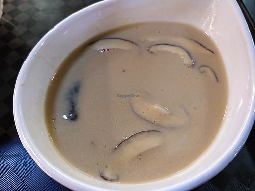 mushroom soup  at Green Fusion at Food Loft in West Singapore