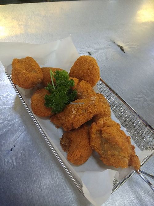 Taiwan Salted (mock) chicken
Photo credits to Sharon  at Green Fusion at Food Loft in West Singapore