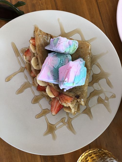 Unicorn pancakes at Give Cafe in Canggu