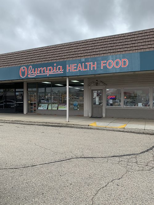 Outside  at Olympia Health Food Center in Dayton